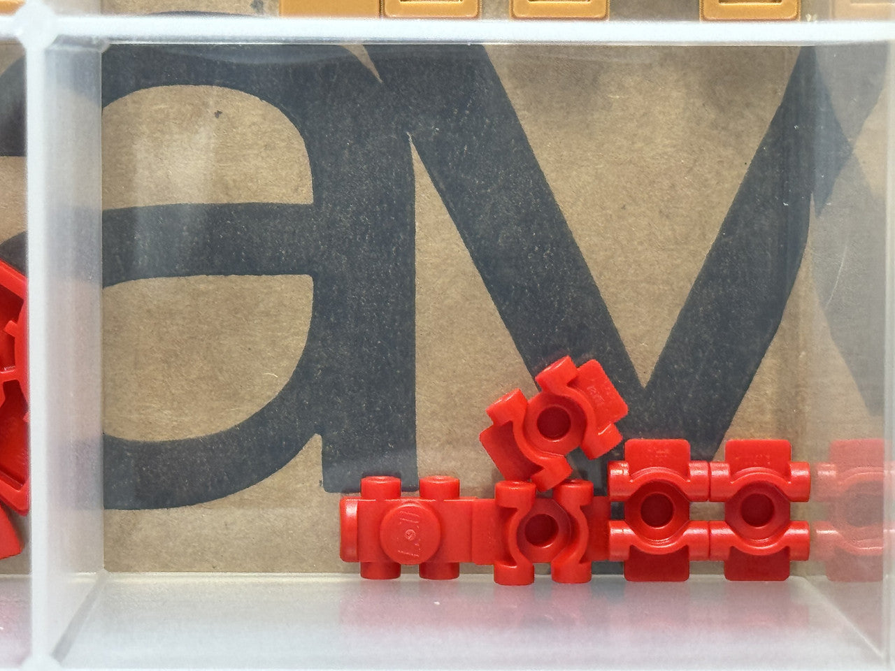 LEGO Parts - Red Minifigure Footgear Roller Skate - No 11253 - QTY 5