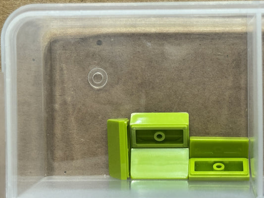 LEGO Parts - Lime Slope 30 1 x 2 x 2/3 - No 85984 - QTY 5