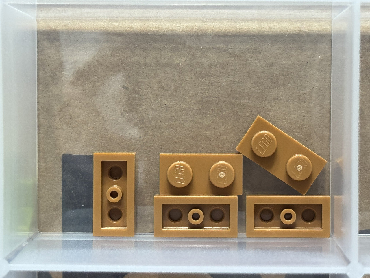 LEGO Parts - Medium Nougat Plate 1 x 2 - No 3023 - QTY 5