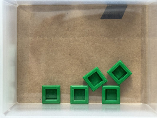 LEGO Parts - Green Tile 1 x 1 - No 3070 - QTY 5