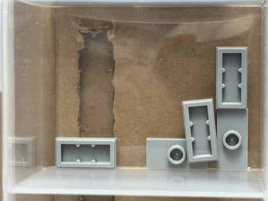 LEGO Parts - Light Bluish Gray Plate 1 x 2 1 Stud (Jumper) - No 15573 - QTY 5
