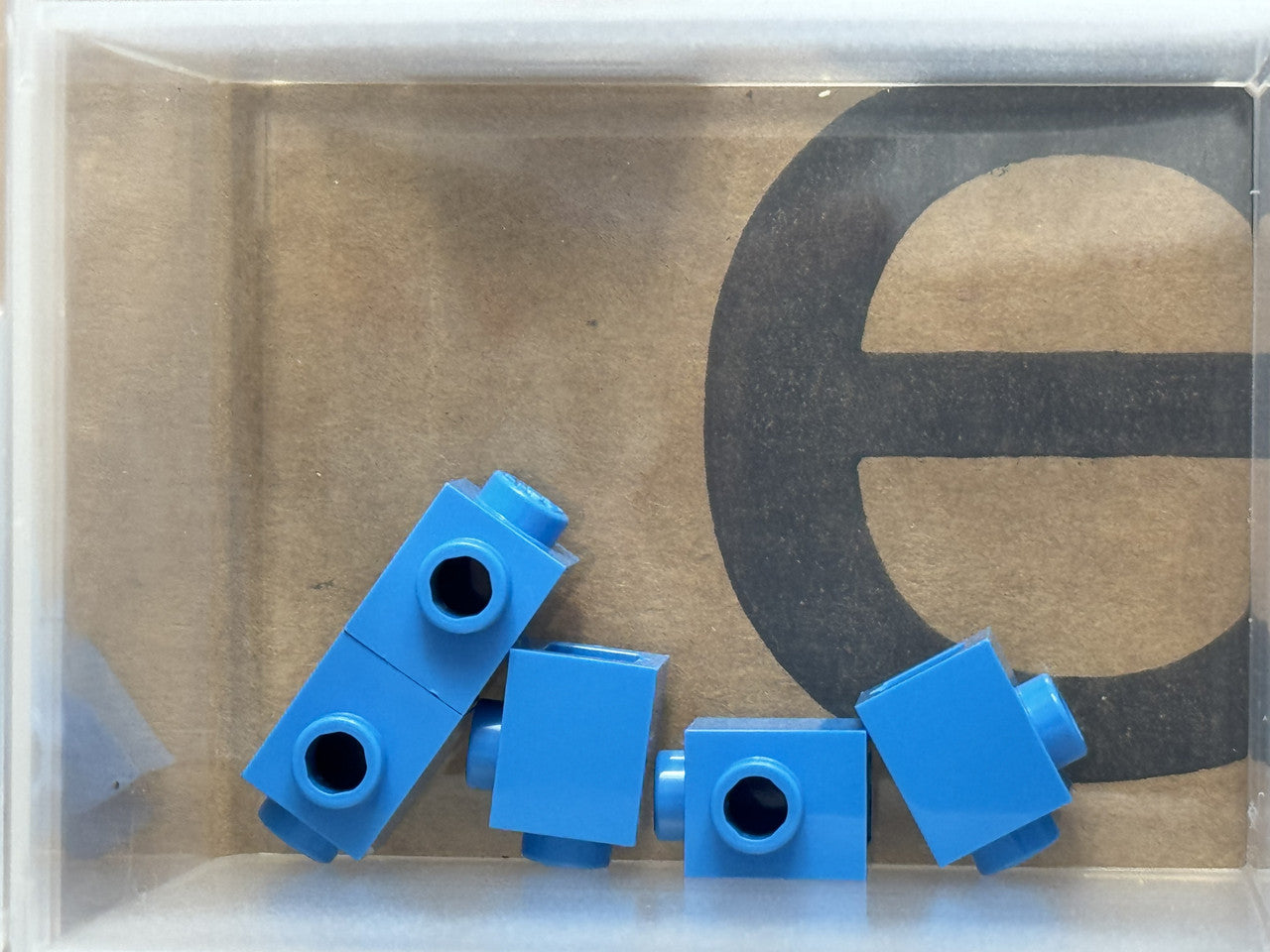 LEGO Parts - Dark Azure Brick 1 x 1 with Stud on Side - No 87087 - QTY 5