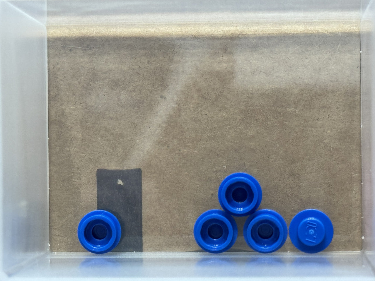 LEGO Parts - Blue Plate, Round 1 x 1 - No 4073 - QTY 5