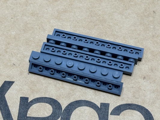 LEGO Parts - Dark Bluish Gray Plate 1 x 8 - No 3460 - QTY 5