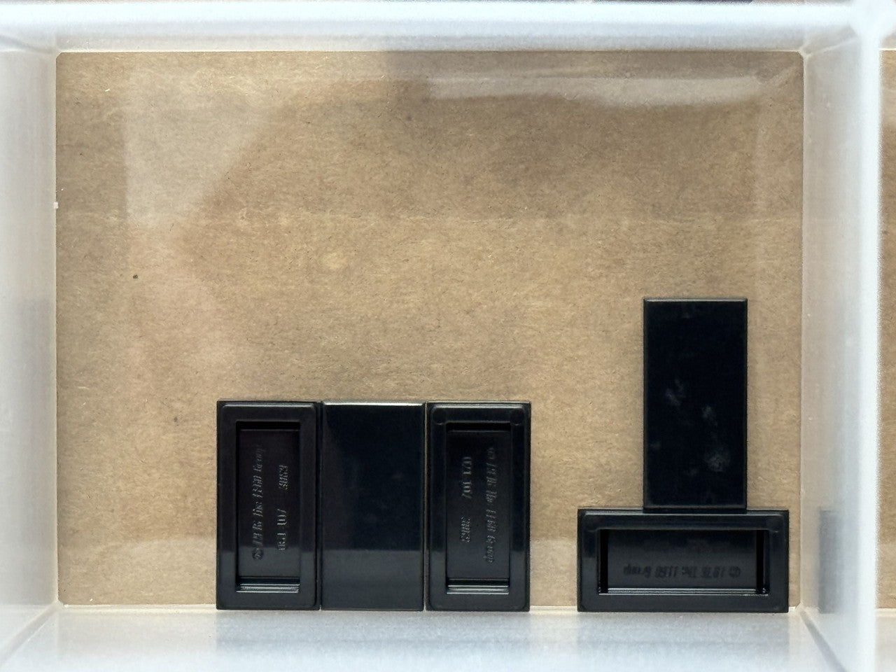 LEGO Parts - Black Tile 1 x 2 - No 3069 - QTY 5