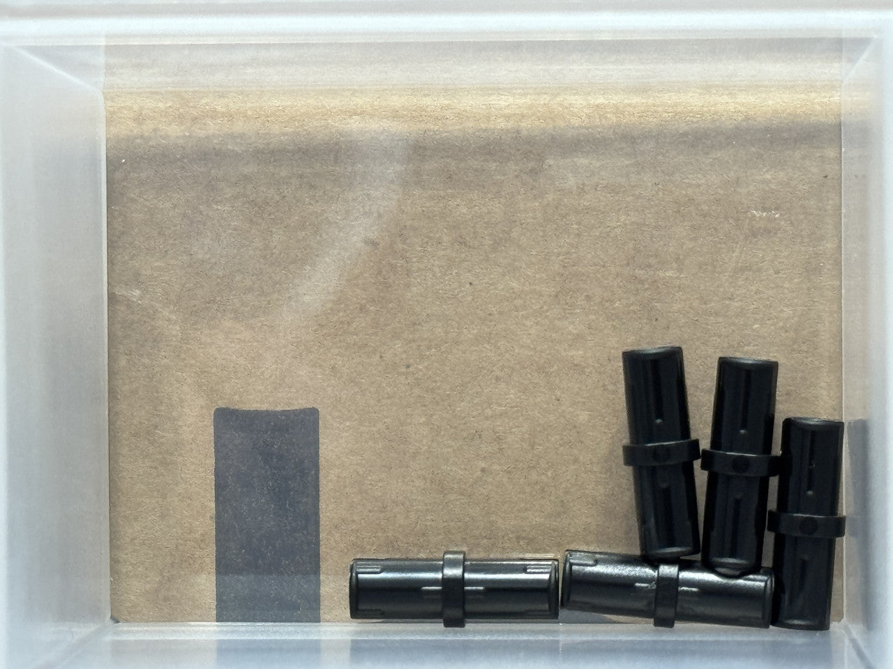 LEGO Parts - Black Technic, Pin with Short Friction Ridges - No 2780 - QTY 5