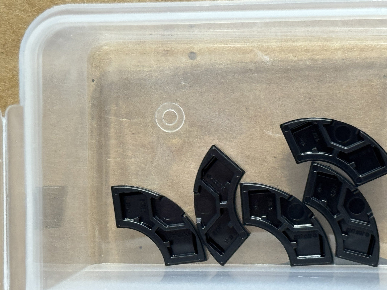 LEGO Parts - Black Tile, Round Corner 2 x 2 Macaroni - No 27925 - QTY 5
