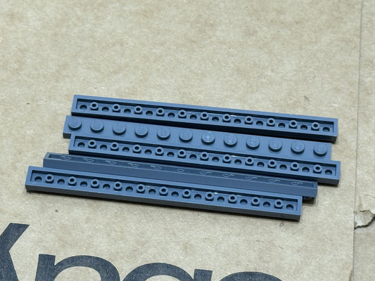 LEGO Parts - Dark Bluish Gray Plate 1 x 12 - No 60479 - QTY 5