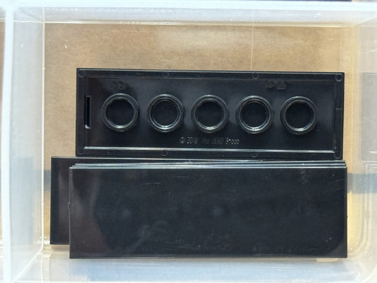 LEGO Parts - Black Tile 2 x 6 - No 69729 - QTY 5