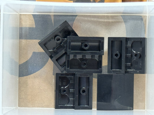 LEGO Parts - Black Slope, Curved 2 x 2 x 2/3 - No 15068 - QTY 5