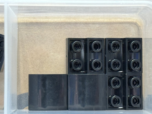 LEGO Parts - Black Slope, Curved 2 x 2 x 2/3 Inverted - No 32803 - QTY 5