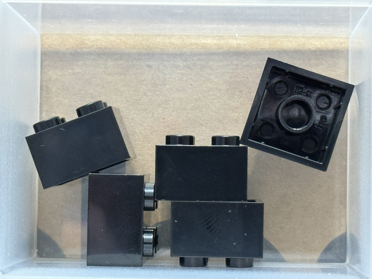 LEGO Parts - Black Brick 2 x 2 - No 3003 - QTY 5