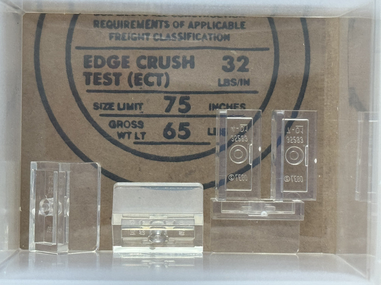 LEGO Parts - Trans-Clear Panel 1 x 2 x 1 with Rounded Corners - No 4865b - QTY 5