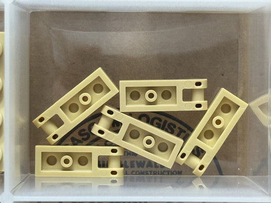 LEGO Parts - Tan Plate, Modified 1 x 2 with Bar Handle on End - No 60478 - QTY 5