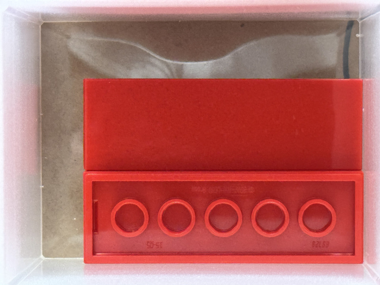 LEGO Parts - Red Tile 2 x 6 - No 69729 - QTY 5