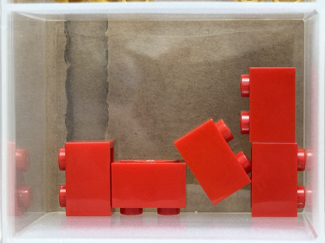 LEGO Parts - Red Brick 1 x 2 - No 3004 - QTY 5