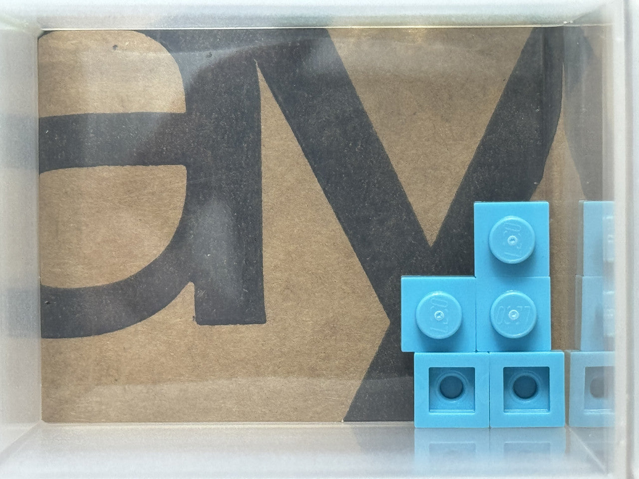 LEGO Parts - Medium Azure Plate 1 x 1 - No 3024 - QTY 5