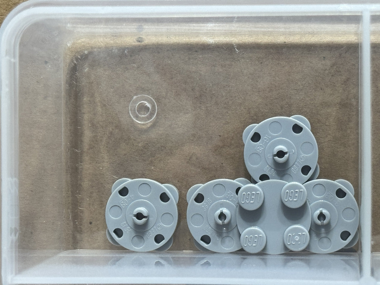 LEGO Parts - Light Bluish Gray Turntable 2 x 2 Plate, Top - No 3679 - QTY 5