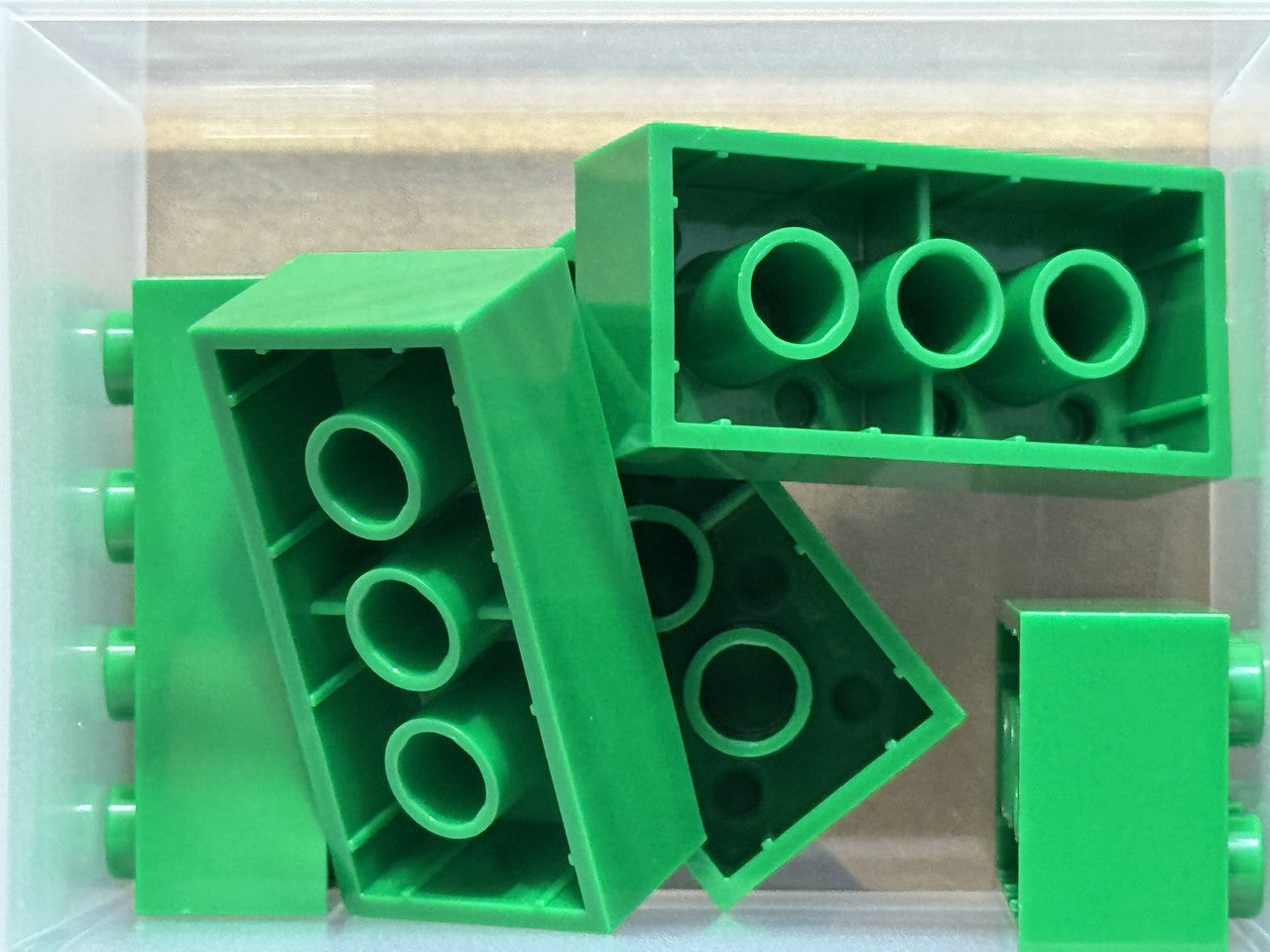 LEGO Parts - Green Brick 2 x 4 - No 3001 - QTY 5