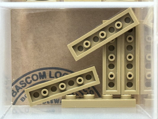 LEGO Parts - Dark Tan Plate 1 x 4 - No 3710 - QTY 5