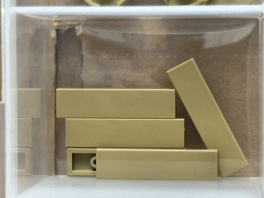 LEGO Parts - Dark Tan Tile 1 x 4 - No 2431 - QTY 5