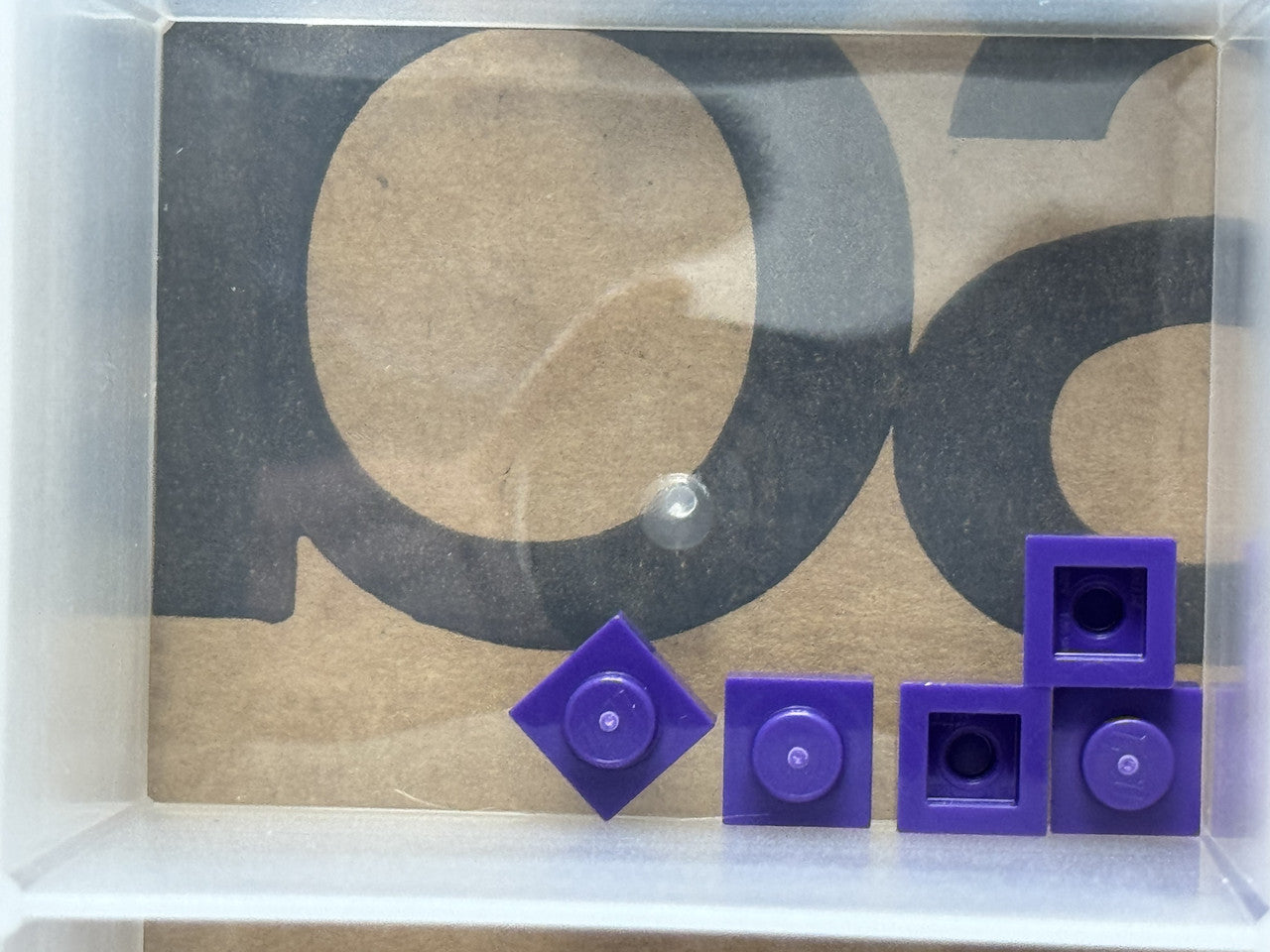 LEGO Parts - Dark Purple Plate 1 x 1 - No 3024 - QTY 5