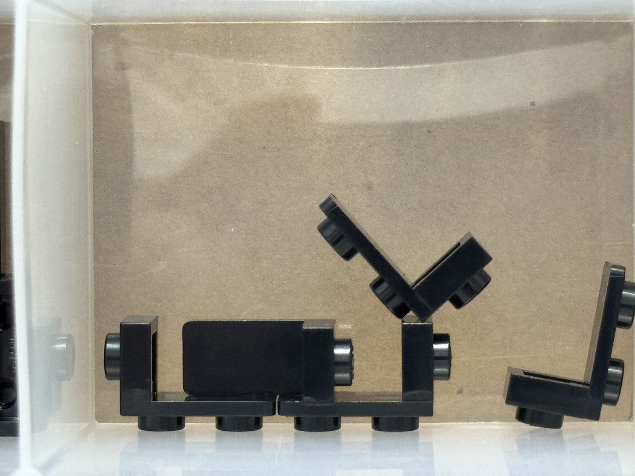 LEGO Parts - Black Bracket 1 x 1 - 1 x 2 - No 79389 - QTY 5