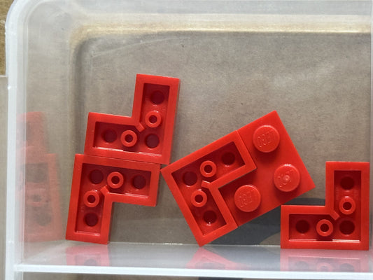 LEGO Parts - Red Plate 2 x 2 Corner - No 2420 - QTY 5