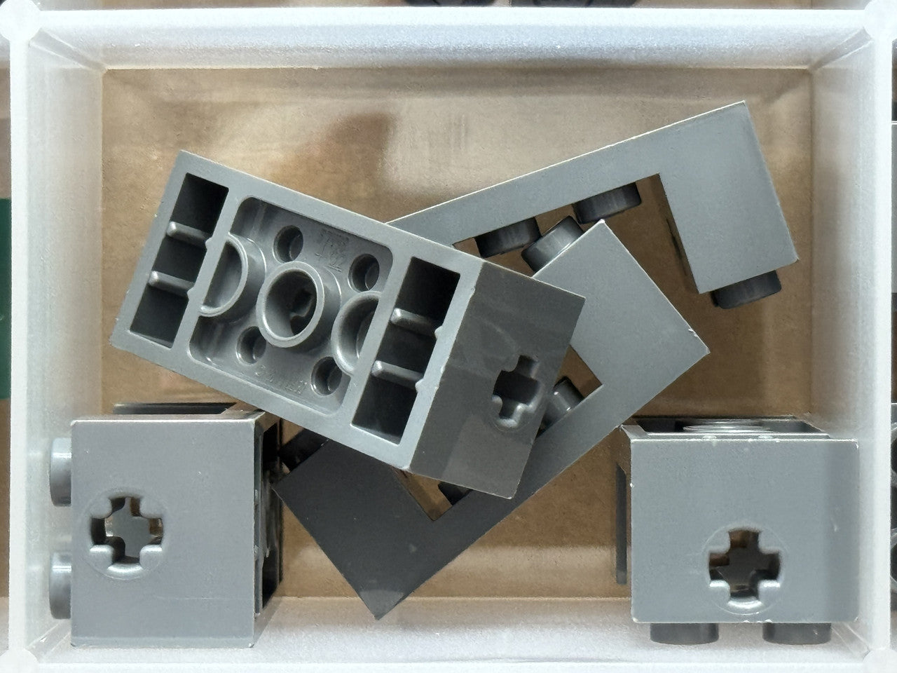 LEGO Parts - Dark Bluish Gray Technic, Brick 2 x 4 x 1 1/3 - No 67446 - QTY 5