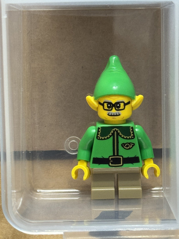 LEGO Minifigure - Holiday - Elf - Dark Green Collar - No hol367 - QTY 1