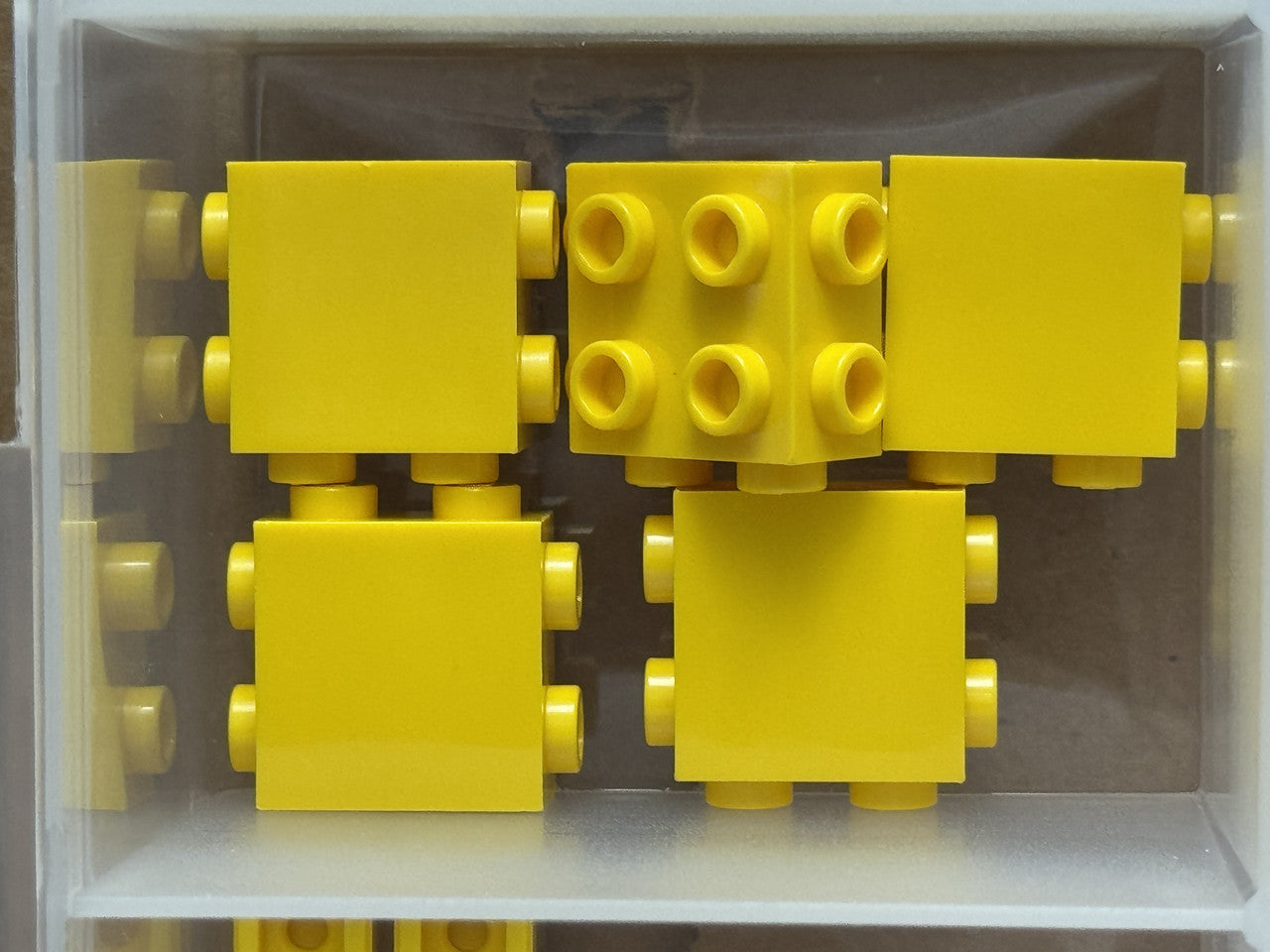 LEGO Parts - Yellow Brick 1 x 2 x 1 2/3 Studs Side Ends - No 67329 - QTY 5