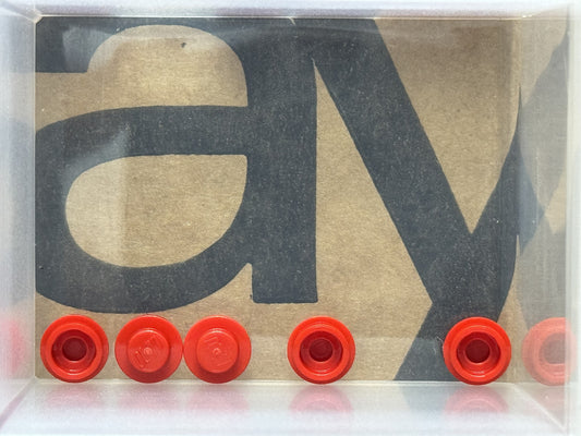 LEGO Parts - Red Plate, Round 1 x 1 - No 4073 - QTY 5