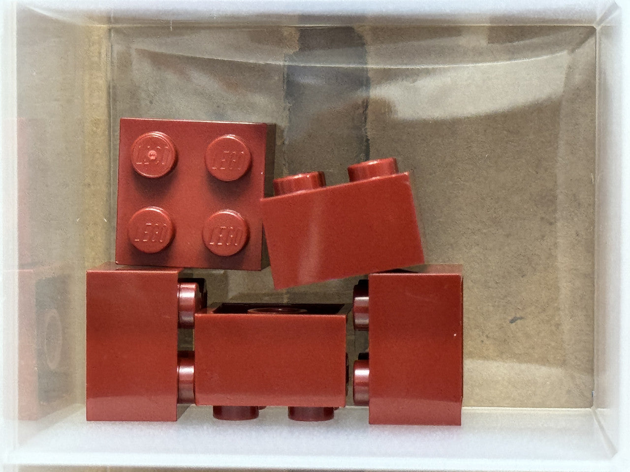 LEGO Parts - Dark Red Brick 2 x 2 - No 3003 - QTY 5