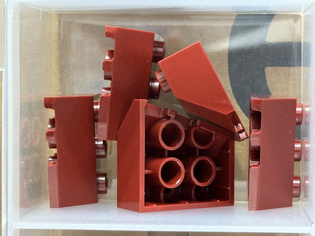 LEGO Parts - Dark Red Wedge 3 x 3 Sloped Right - No 48165 - QTY 5