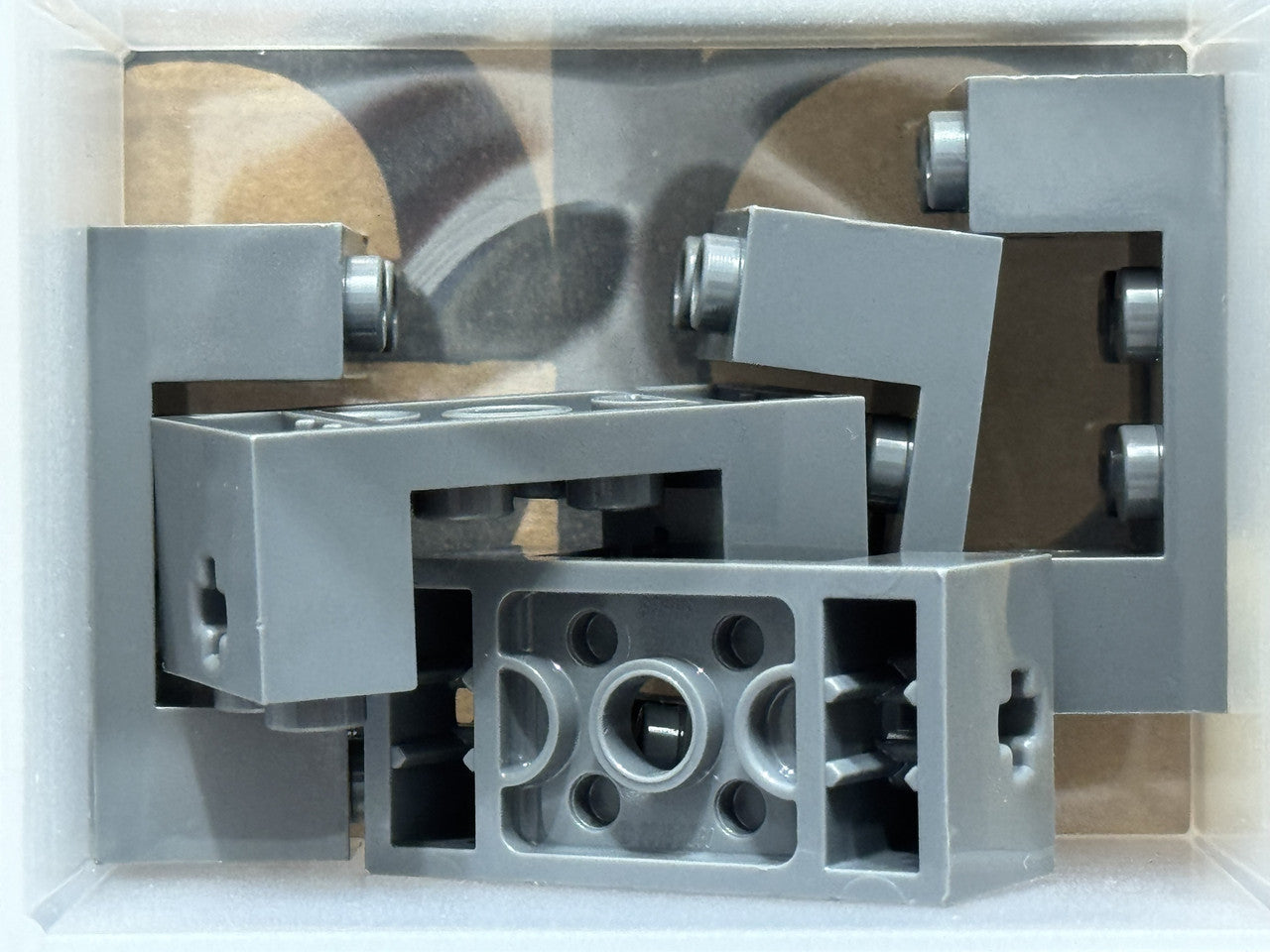 LEGO Parts - Dark Bluish Gray Technic, Brick 2 x 4 Axle Holes - No 67446 - QTY 5