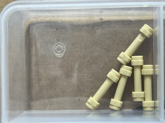 LEGO Parts - Tan Minifigure, Weapon Hilt Smooth Extended - No 66909 - QTY 5
