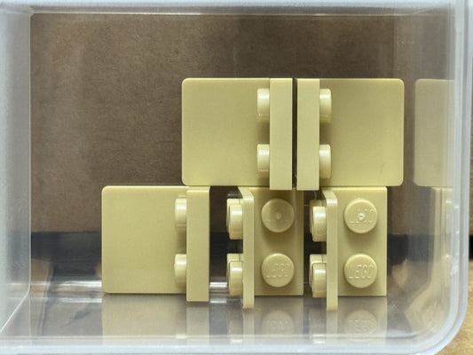 LEGO Parts - Tan Bracket 1 x 2 - 2 x 2 Inverted - No 99207 - QTY 5