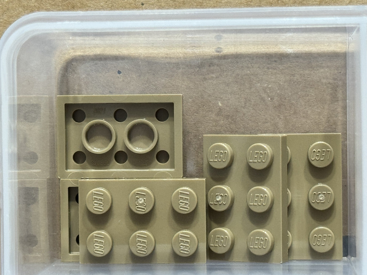 LEGO Parts - Dark Tan Plate 2 x 3 - No 3021 - QTY 5