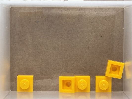 LEGO Parts - Bright Light Orange Plate 1 x 1 - No 3024 - QTY 5