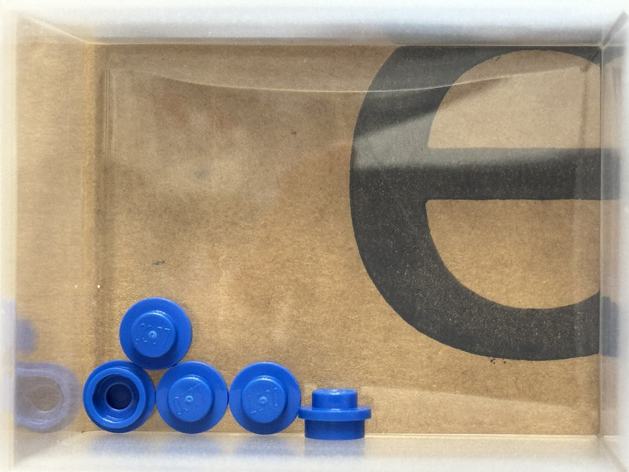 LEGO Parts - Blue Plate, Round 1 x 1 - No 4073 - QTY 5