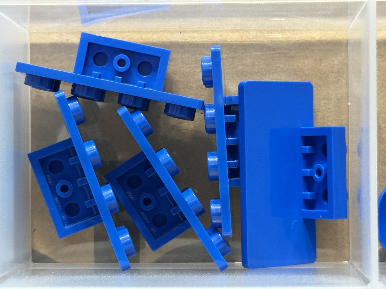 LEGO Parts - Blue Bracket 1 x 2 - 2 x 4 - No 93274 - QTY 5