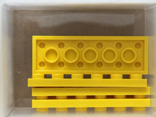 LEGO Parts - Yellow Plate 2 x 6 - No 3795 - QTY 5