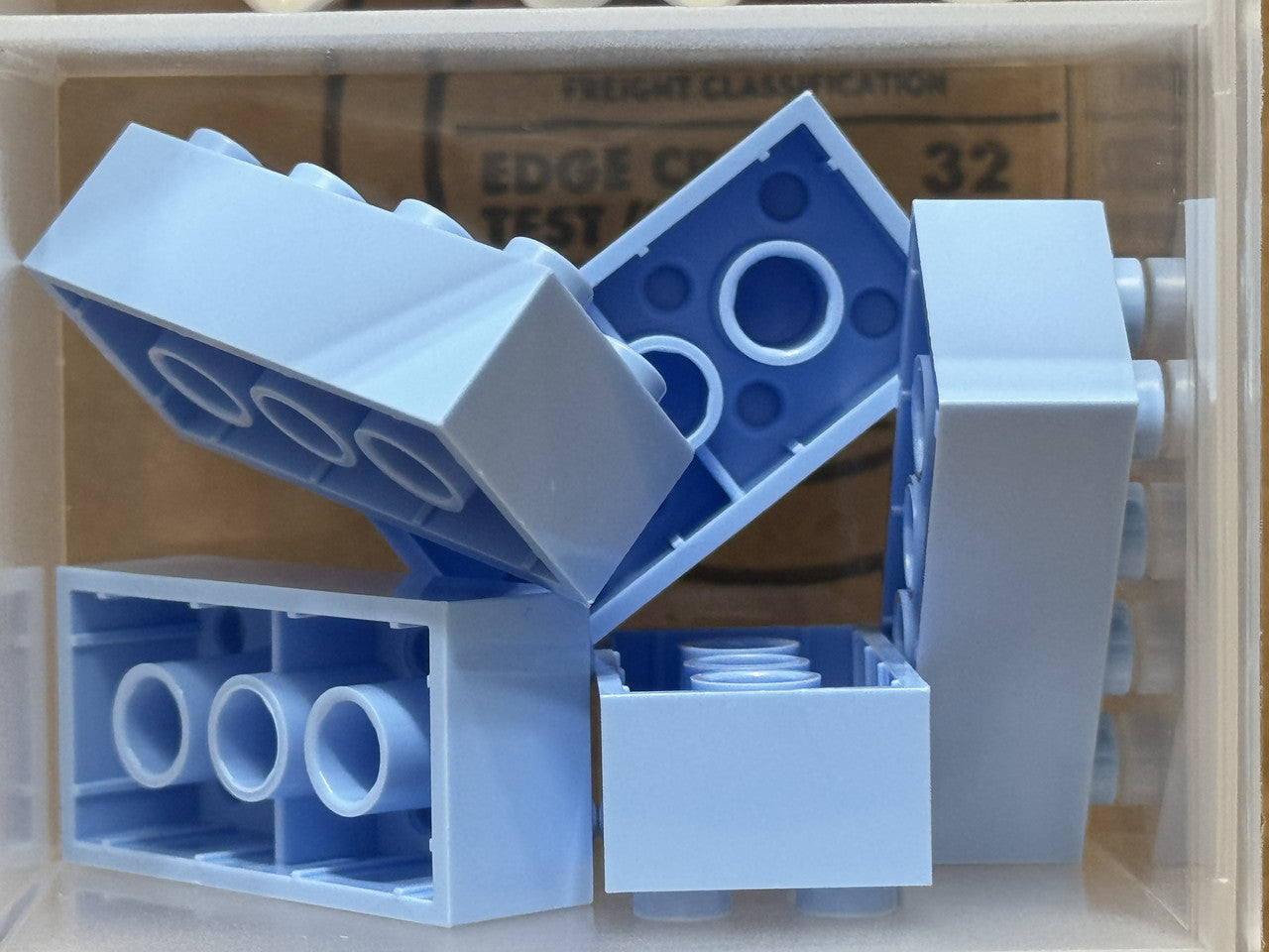 LEGO Parts - Bright Light Blue Brick 2 x 4 - No 3001 - QTY 5
