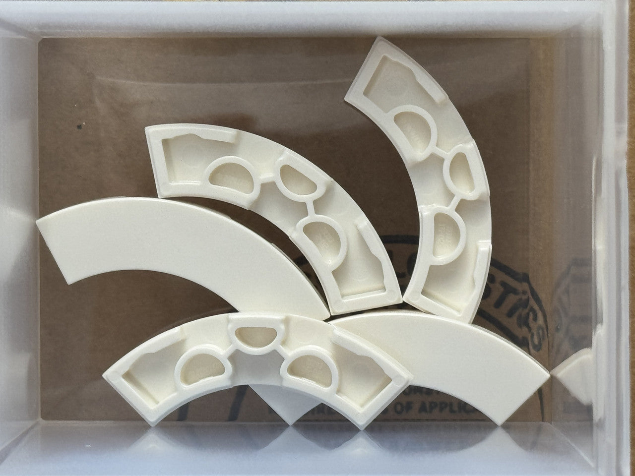 LEGO Parts - White Tile, Round Corner 3 x 3 Macaroni - No 79393 - QTY 5