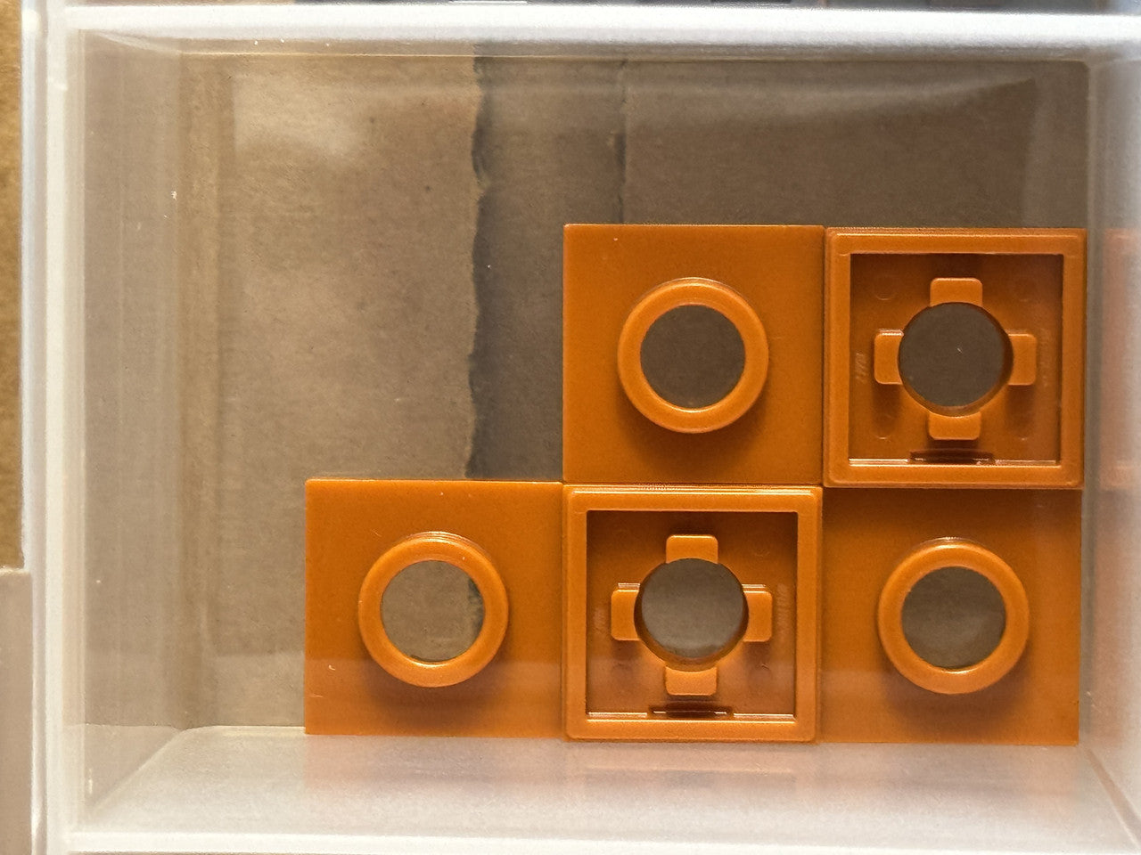 LEGO Parts - Dark Orange Turntable 2 x 2 Square Base - No 27448 - QTY 5