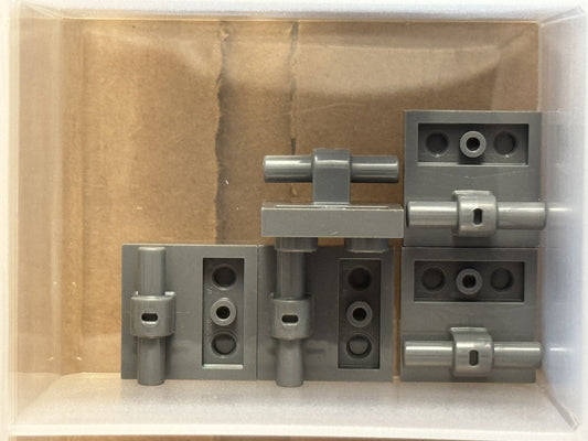 LEGO Parts - Dark Bluish Gray Plate 2 x 2 with Bar on Bottom - No 5066 - QTY 5