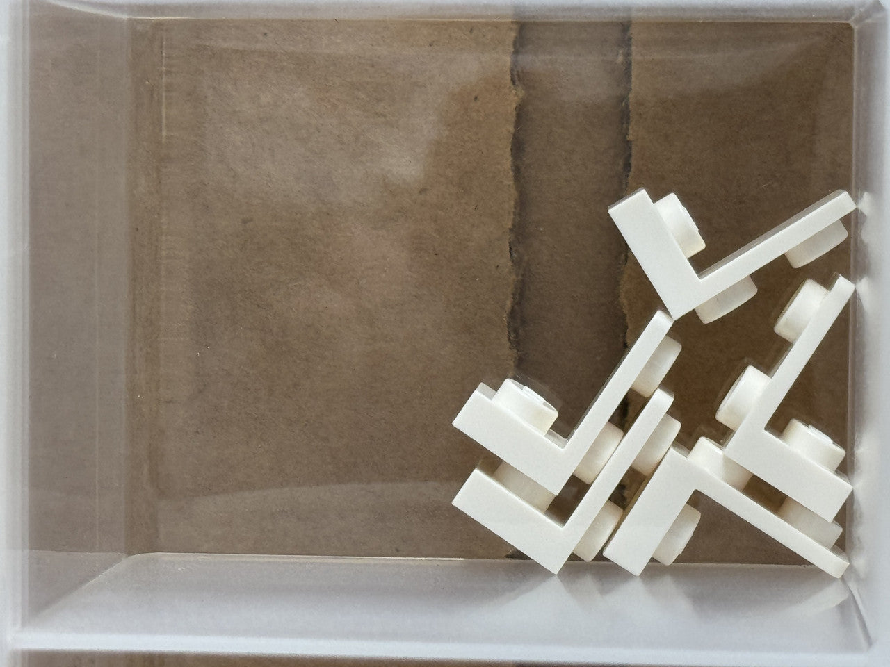 LEGO Parts - White Bracket 1 x 1 - 1 x 2 Inverted - No 73825 - QTY 5