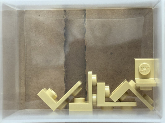LEGO Parts - Tan Bracket 1 x 1 - 1 x 2 Inverted - No 73825 - QTY 5