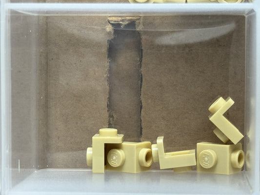 LEGO Parts - Tan Bracket 1 x 1 - 1 x 1 - No 36841 - QTY 5