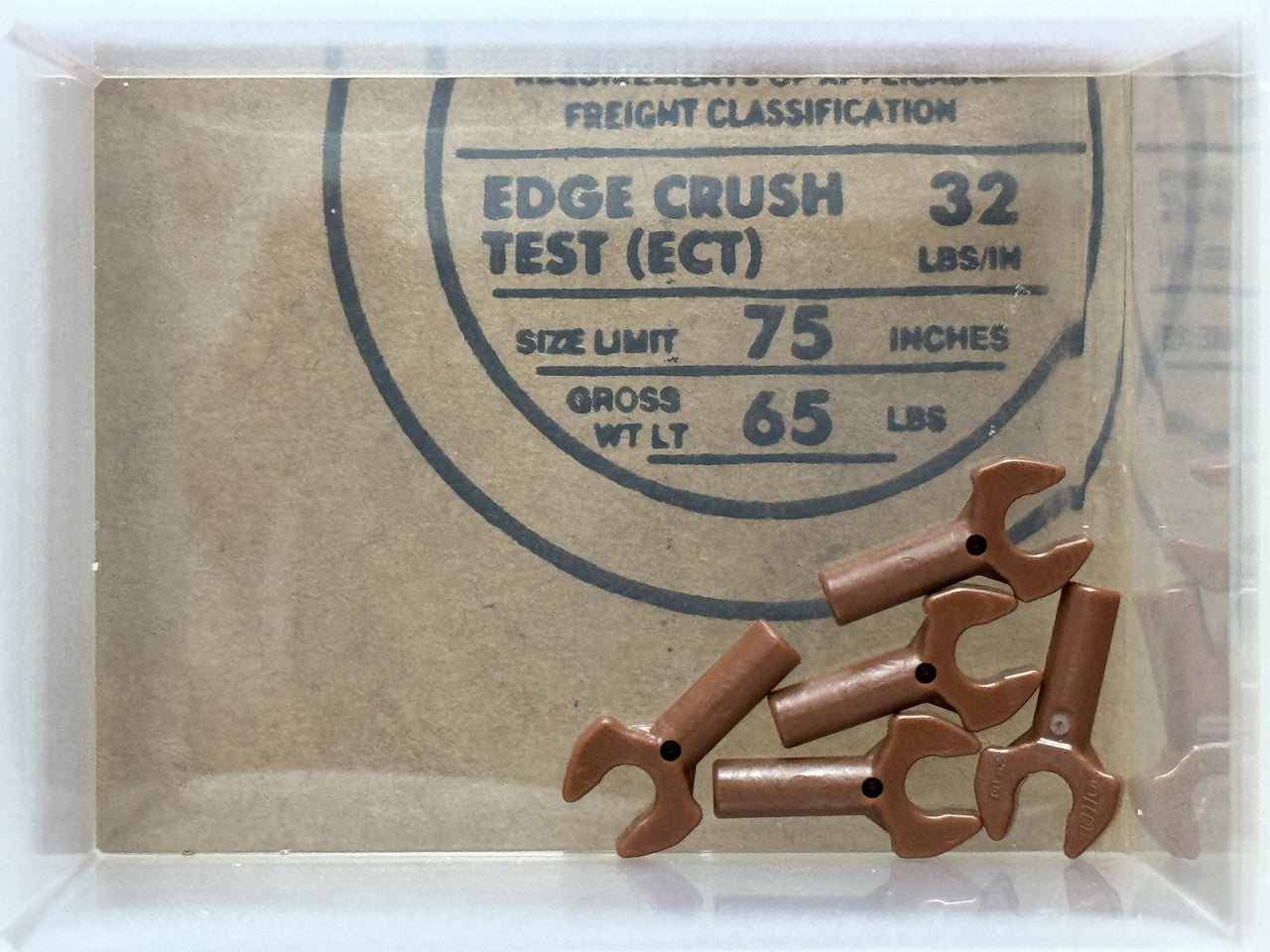 LEGO Parts - Reddish Brown Bar 1L with Clip Mechanical Claw - No 48729b - QTY 5